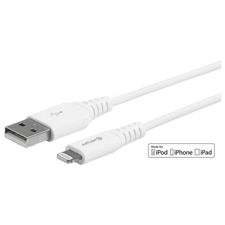 ES601004 eSTUFF Lightning Cable MFI 0.15m White Apple iPad Pro 9.7-inch, Pro 12.9-inch (2017, 2nd gen., A1671), Pro 12.9-inch (2