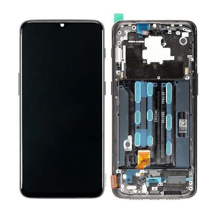MOBX-OPL6T-LCD-MB CoreParts LCD Screen with Digitizer OnePlus 6T Original New, with Front Frame Assembly Mirror Black OnePlus Sm