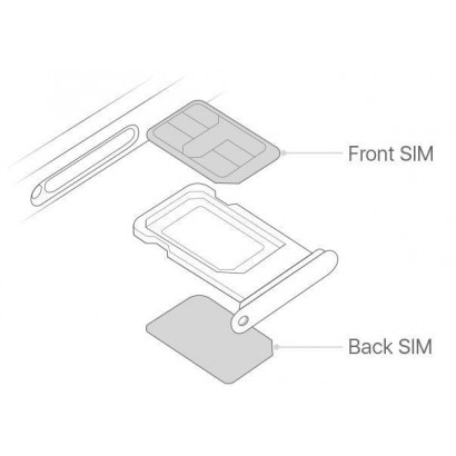 MOBX-IP11-DST-INT-W MOBX-IP11-DST-INT-W CoreParts Dual Sim Card Tray Apple iPhone 11 Original New, White Apple iPhone 11