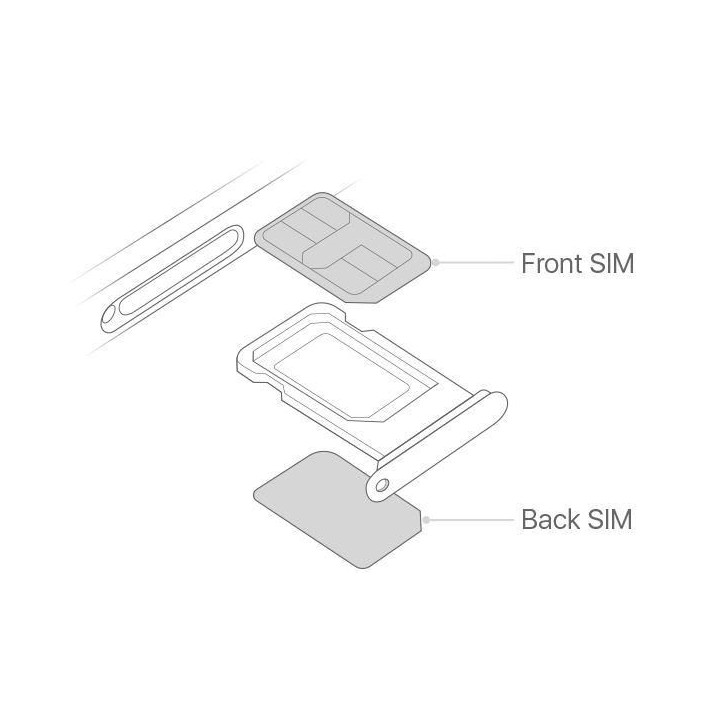 MOBX-IP11-DST-INT-W CoreParts Dual Sim Card Tray Apple iPhone 11 Original New, White Apple iPhone 11