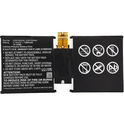 TABX-BAT-MIS164SL TABX-BAT-MIS164SL CoreParts Battery for Microsoft Mobile 27.5Wh Li-ion 3.78V 7270mAh, MSK-1645, Surface 3 1...