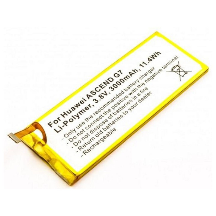 MOBX-HU-BAT0005 CoreParts Battery for Huawei Mobile 11.4Wh Li-ion 3.8V 3000mAh, Ascend G7 HB3748B8EBC Huawei Mobile Ascend G7