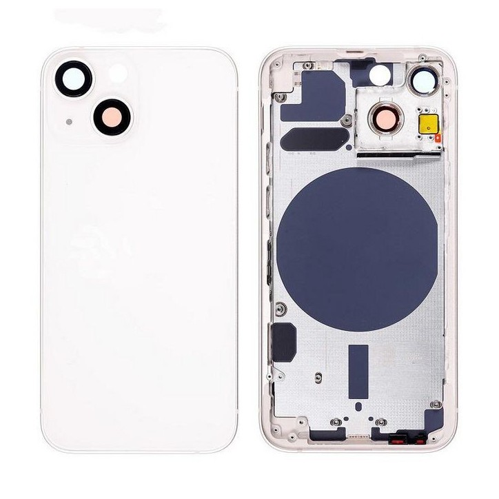 MOBX-IP13MINI-18 CoreParts Apple iPhone 13 Mini Back Housing with Frame Starlight Original New Apple iPhone 13 mini