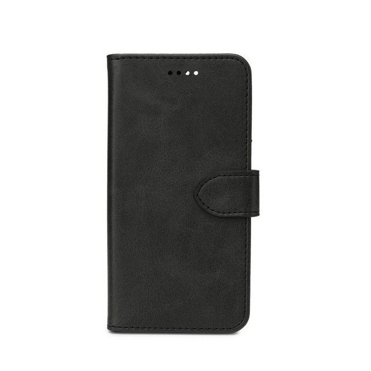 ES67110005-BULK eSTUFF iPhone 14 WALES PU Wallet Cover - Black Apple iPhone 14