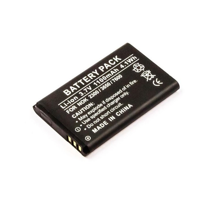 MBMOBILE1048 CoreParts Battery for Mobile 4Wh Li-ion 3.7V 1100mAh Black, Nokia BL-5C, BL-5CA, BL-5CB, BR-5C, NKBF01 Nokia Mobile
