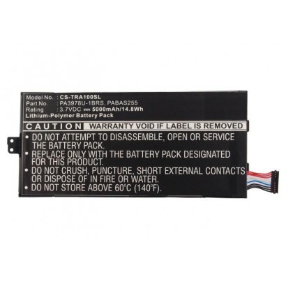 MBXTAB-BA122 CoreParts Battery for Toshiba Tablet 14.8Wh Li-Pol 3.7V 5000mAh Black for Toshiba Tablet Regza AT1S0, Thrive 7 PA39