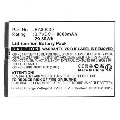 MBXTAB-BA240 CoreParts Battery for Touch Dynamic, Flytech Tablet 3.7V 8000mAh 29.60Wh Quest 7,Quest 10, PB63D31 BA80000