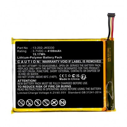 MBXTAB-BA242 CoreParts Battery for Advantech Tablet 3.7V 4100mAh 15.17Wh MICA-071,MICA-071-051 13-202-JK5330