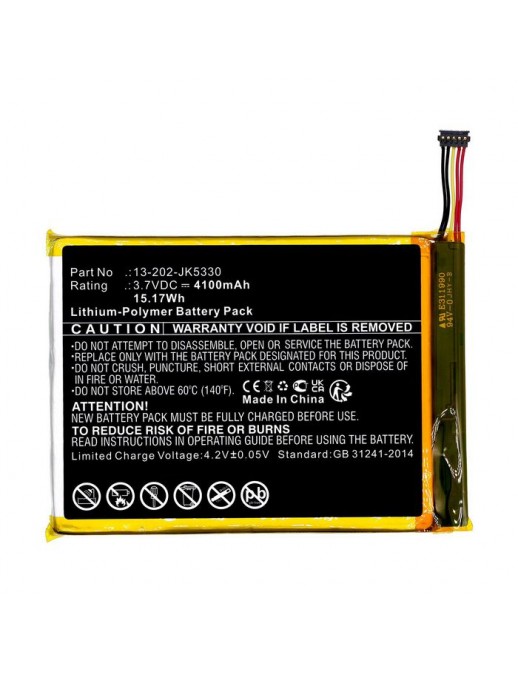 MBXTAB-BA242 CoreParts Battery for Advantech Tablet 3.7V 4100mAh 15.17Wh MICA-071,MICA-071-051 13-202-JK5330