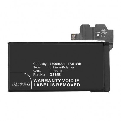 MBXMP-BA1827 CoreParts Battery for Google Mobile, SmartPhone 3.89V 4500mAh 17.51Wh Pixel 8,GKWS6,G9BQD GS35E, G949-00574-01