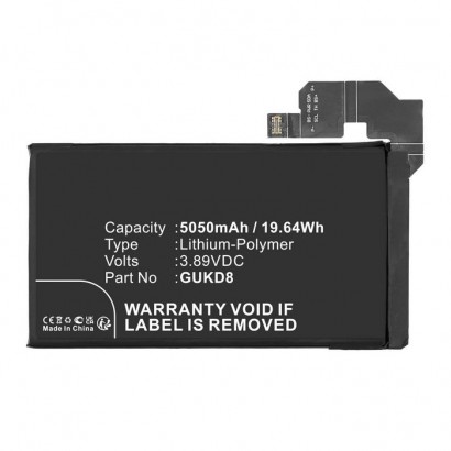 MBXMP-BA1828 CoreParts Battery for Google Mobile, SmartPhone 3.89V 5050mAh 19.64Wh Pixel 8 Pro 5G,GC3VE,Pixel 8 Pro GUKD8, G949-