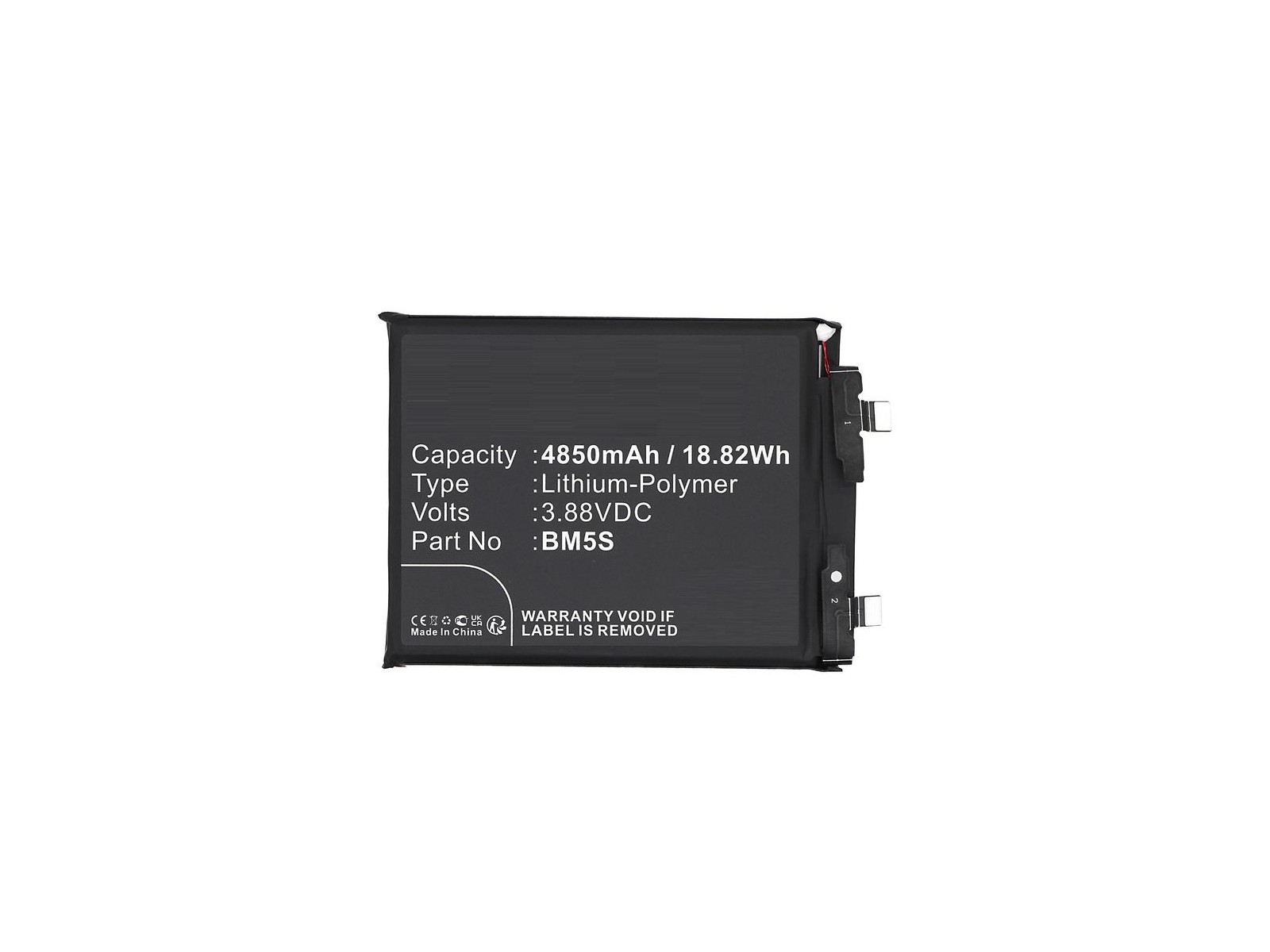 MBXMP-BA1839 MBXMP-BA1839 CoreParts Battery for Xiaomi Mobile, SmartPhone 3.88V 4850mAh 18.82Wh K60 Ultra,K60 BM5S