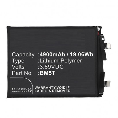 MBXMP-BA1841 CoreParts Battery for Xiaomi, Poco Mobile, SmartPhone 3.89V 4900mAh 19.06Wh 2306EPN60G,13T 5G, X6 Pro BM5T