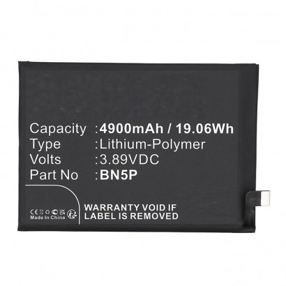 MBXMP-BA1842 CoreParts Battery for Redmi Mobile, SmartPhone 3.89V 4900mAh 19.06Wh Note 13,23090RA98C BN5P