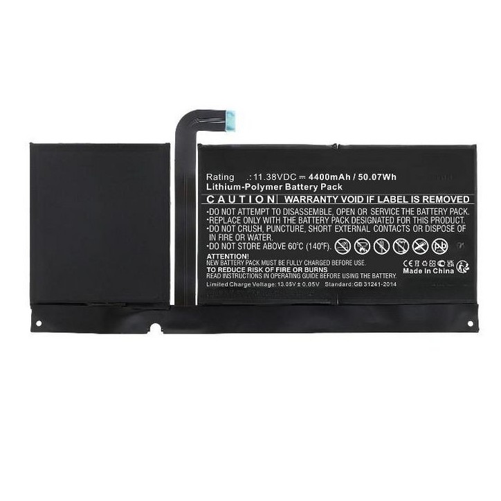 MBXTAB-BA230 CoreParts Battery for Microsoft Tablet 50.07Wh 11.38V 4400mAh for Surface Pro 8, 1982,1983, Surface Pro 7 Plus, Sur