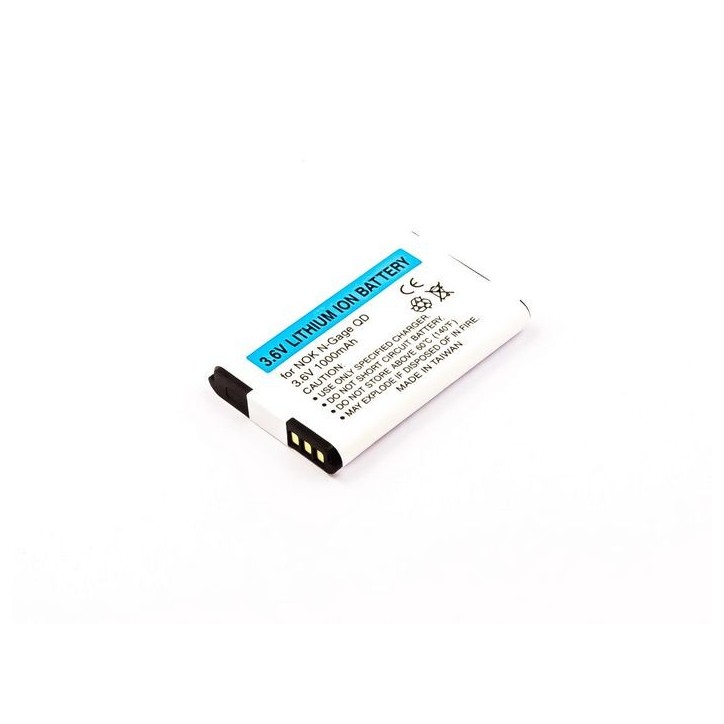MBXNOK-BA0038 CoreParts Battery for Mobile 3.6Wh Li-ion 3.6V 1000mAh Nokia BL-6C Nokia Mobile N-Gage QD