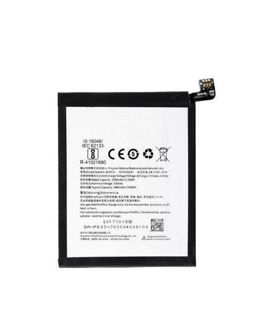 MOBX-OPL-3T-BAT- CoreParts Battery for OnePlus Mobile 12.92Wh Li-ion 3.8V 3400mAh, BLP63 OnePlus Smartphone 3T/3