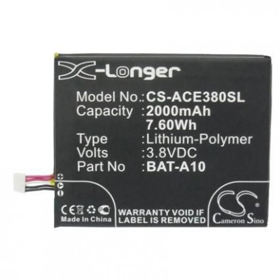 MOBX-BAT-ACE380SL CoreParts Battery for Acer Mobile 7.6Wh Li-ion 3.8V 2000mAh, for E380, LIQUID E3, LIQUID Z5, LIQUID Z5 DUO, V3