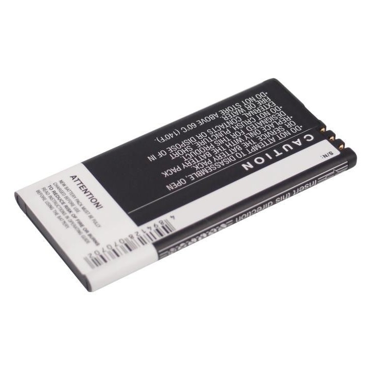 MOBX-BAT-NK820XL CoreParts Battery for Nokia Mobile 6.11Wh Li-ion 3.7V 1650mAh, for Arrow, Lumia 820, Lumia 820.2, Lumia 825 BP- MOBX-BAT-NK820XL CoreParts Battery for Nokia Mobile 6.11Wh Li-ion 3.7V 1650mAh, for Arrow, Lumia 820, Lumia 820.2, Lumia 825 BP-
