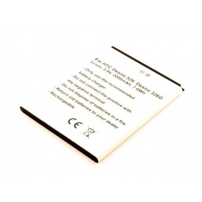 MBXMISC0226 MBXMISC0226 CoreParts Battery for Mobile 7.6Wh Li-ion. 3.8V. 2Ah HTC Desire 526, Desire 326G, 526G+ dual sim BOPL...