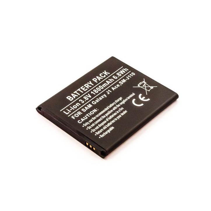 MBXSA-BA0121 CoreParts Battery for Samsung 6.8Wh Li-ion 3.8V 1.8Ah SAM Galaxy J1 Ace, SM-J110 EB-BJ110ABE, EB-BJ111ABE