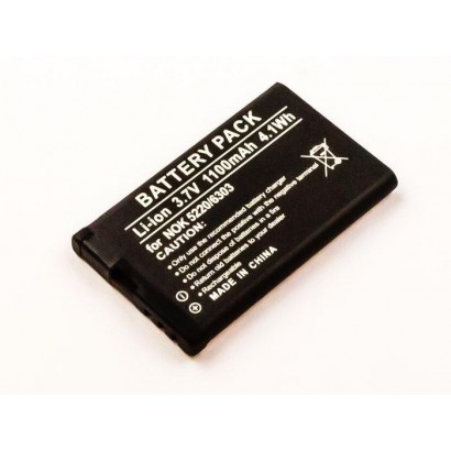 MBXNOK-BA0017 MBXNOK-BA0017 CoreParts Battery for Mobile 3.7Wh Li-ion 3.7V 1000mAh Nokia 5220, 6030, 6303 classic Illuvial, 6...