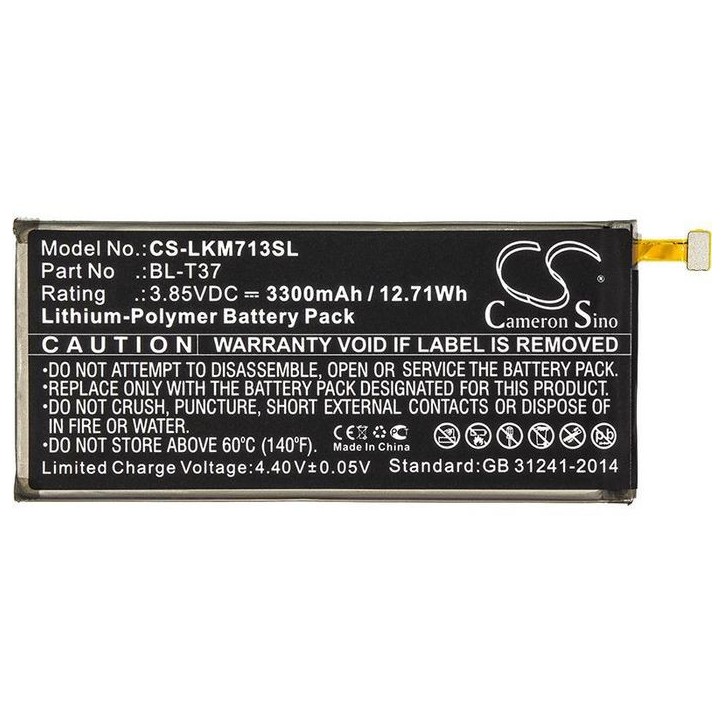 MOBX-BAT-LKM713SL CoreParts Battery for LG Mobile 12.54Wh Li-ion 3.8V 3300mAh, for L713DL, LG-Q710AL, LM-L713DL, LMQ710BAW, LM-Q MOBX-BAT-LKM713SL CoreParts Battery for LG Mobile 12.54Wh Li-ion 3.8V 3300mAh, for L713DL, LG-Q710AL, LM-L713DL, LMQ710BAW, LM-Q