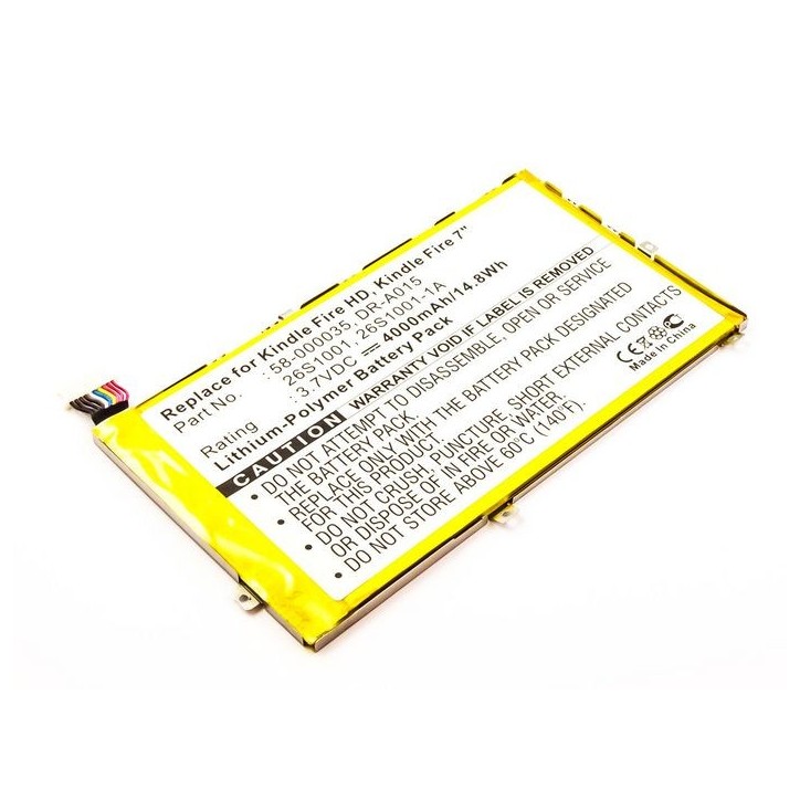 MBTAB0009 CoreParts Battery for Tablet & eBook 16.43Wh Li-Pol 3.7V 4440mAh 26S1001, 26S1001-1A, 58-000035, DR-A015 Amazon Kindle