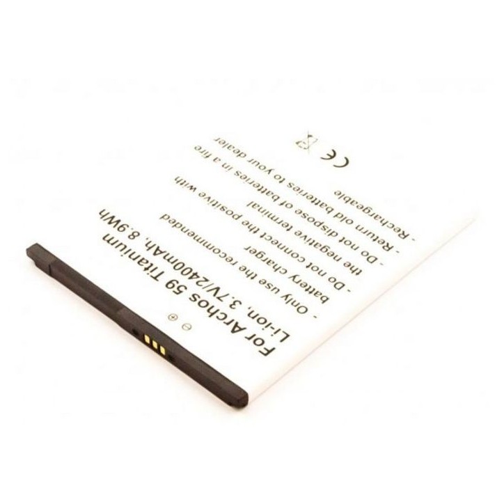MBXAR0018 CoreParts Battery for Mobile 8.9Wh Li-ion 3.7V 2400mAh Archos 59 Titanium AC59TI