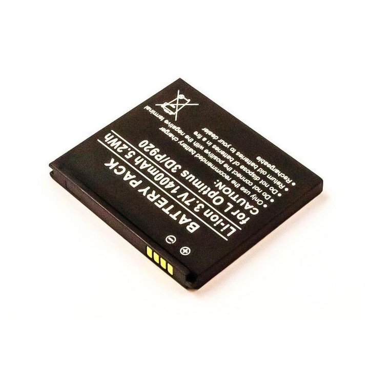 MBXLG-BA0010 CoreParts Battery for Mobile 5.2Wh Li-ion 3.7V 1400mAh LG LGFL-53HN, SBPL0103001