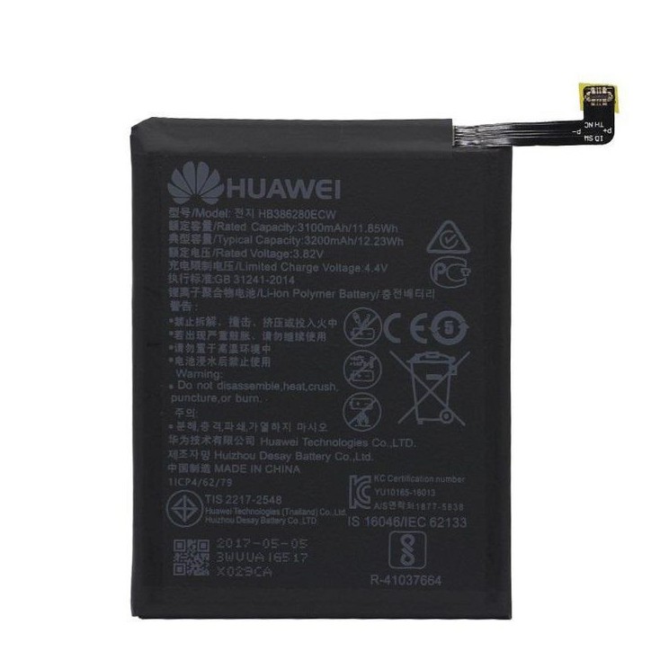 MOBX-HU-P10-07 CoreParts Battery for Huawei Mobile 12.16Wh Li-ion 3.8V 3200mAh, Huawei P10/Honor 9 HB386280ECW