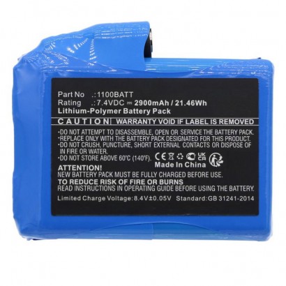 MBXMISC0267 MBXMISC0267 CoreParts Battery for Clover Mobile Warming 21.46Wh Li-Pol 7.4V 2900mAh for heated glove 1100BATT