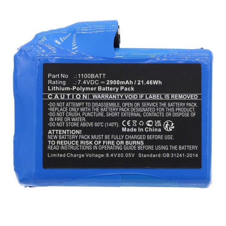 MBXMISC0267 CoreParts Battery for Clover Mobile Warming 21.46Wh Li-Pol 7.4V 2900mAh for heated glove 1100BATT