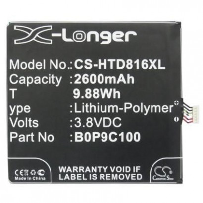 MOBX-BAT-HTD816XL MOBX-BAT-HTD816XL CoreParts Battery for HTC Mobile 9.88Wh Li-ion 3.8V 2600mAh, 0P9C300, A5, D816D, D816N, D...