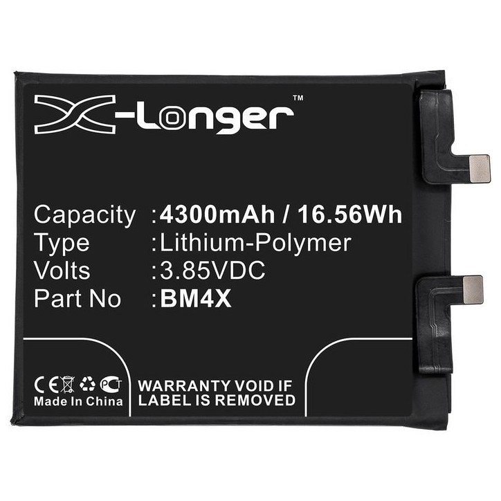 MBXMP-BA1289 CoreParts Mobile Battery for Xiaomi 17.33Wh Li-Pol 3.85V 4500mAh Black for Xiaomi Mobile, SmartPhone M2011K2C, M201