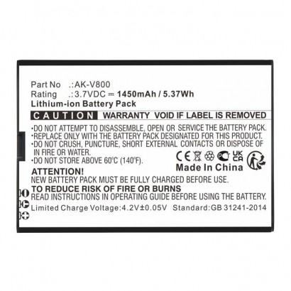 MBXMP-BA1720 MBXMP-BA1720 CoreParts Battery for Emporia Communication 5.37Wh Li-ion 3.7V 1450mAh for TALKsmart,V800,V800_001 ...