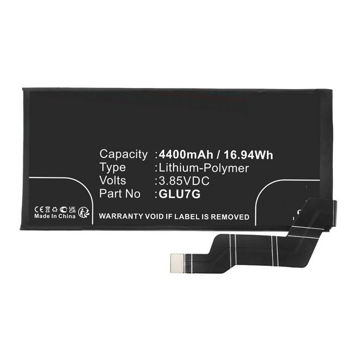 MBXMP-BA1721 CoreParts Battery for Google Mobile, SmartPhone 16.94Wh Li-Pol 3.85V 4400mAh for G1AZG, GB17L, GB62Z GLU7G