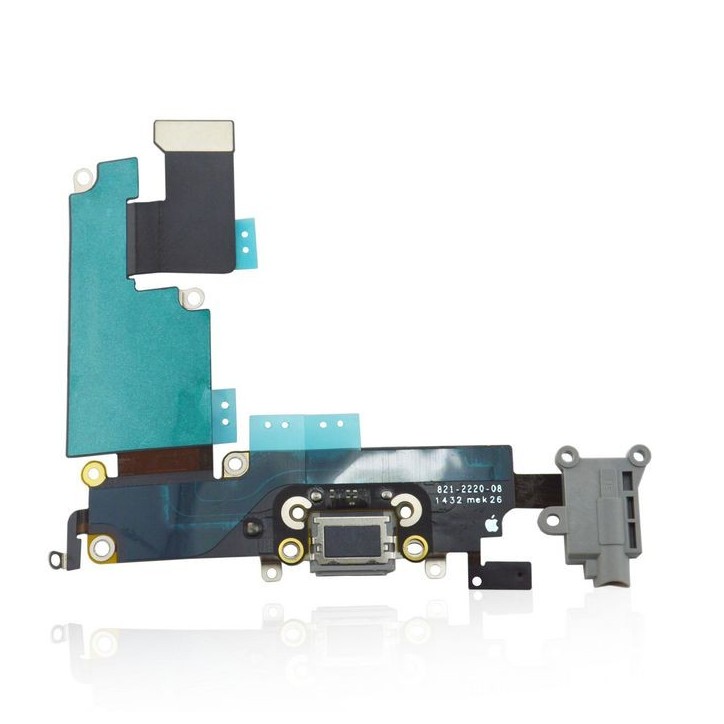 MSPP70001 CoreParts Apple iPhone 6 Plus Headphone Jack with Dock Connector Flex Cable Dark Gray Apple iPhone 6 Plus