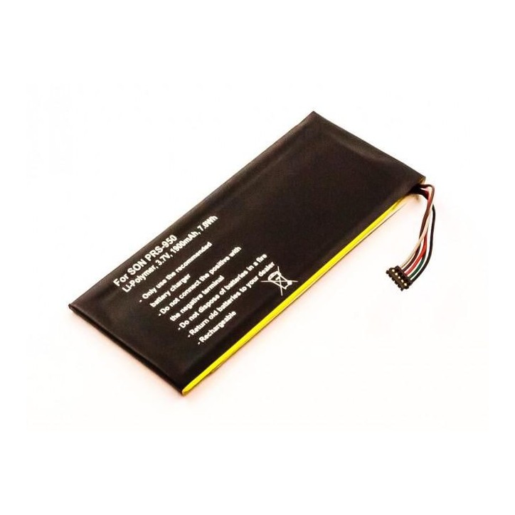 MBTAB0034 CoreParts Battery for Tablet and eBook 7Wh Li-Pol 3.7V 1900mAh, for Sony PRS-950 LIS1460HEPC