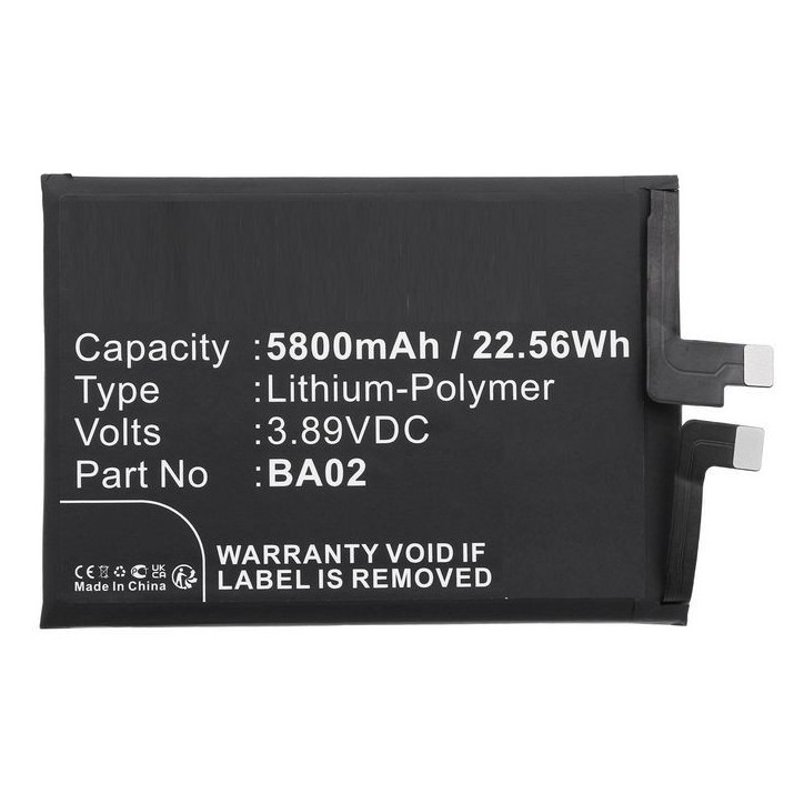 MBXMP-BA1754 CoreParts Battery for VIVO Mobile 22.56Wh 3.89V 5800mAh for IQOO Z8X BA02 MBXMP-BA1754 CoreParts Battery for VIVO Mobile 22.56Wh 3.89V 5800mAh for IQOO Z8X BA02