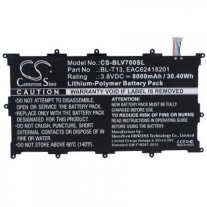 TABX-BAT-BLV700SL TABX-BAT-BLV700SL CoreParts Battery for LG Mobile 30.4Wh Li-ion 3.8V 8000mAh, for G Pad 10.1", G Pad Tablet...