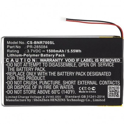 MBXTAB-BA027 MBXTAB-BA027 CoreParts Battery for Barnes & Noble Tablet 5.55Wh Li-Pol 3.7V 1500mAh Black for Barnes & Noble Tab...