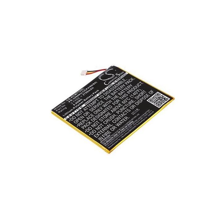 TABX-BAT-ACW770SL CoreParts Battery for Acer Mobile 9.99Wh Li-ion 3.7V 2700mAh, ICONIA ONE 7 B1-770 KT10H3, PR-329083, PR-329083
