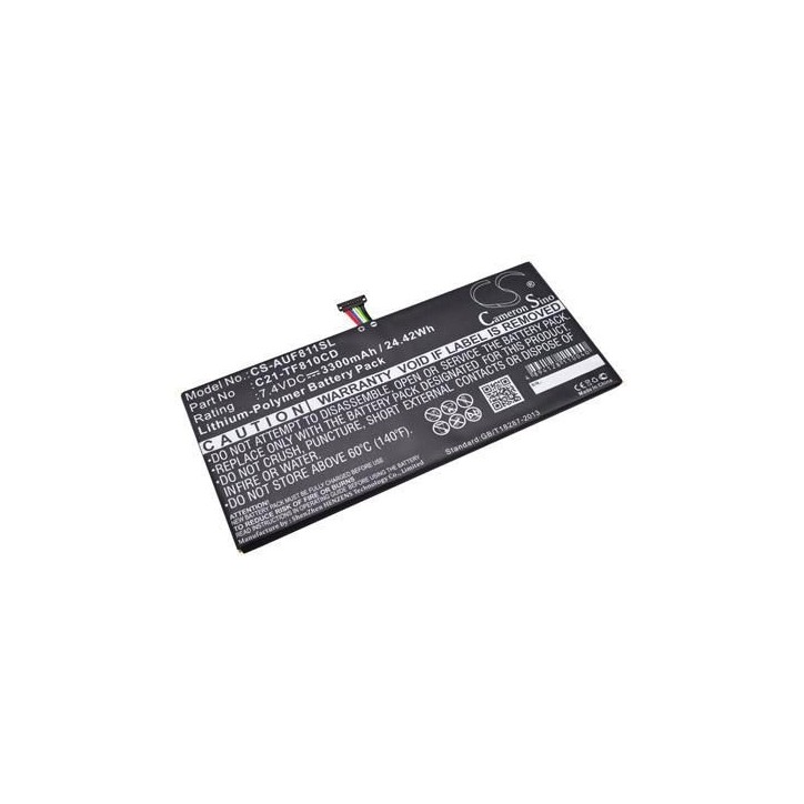 TABX-BAT-AUF811SL CoreParts Battery for Asus Mobile 24.42Wh Li-ion 7.4V 3300mAh, VIVOTAB TF810CD 0B200-00090000, 0B200-00100100,