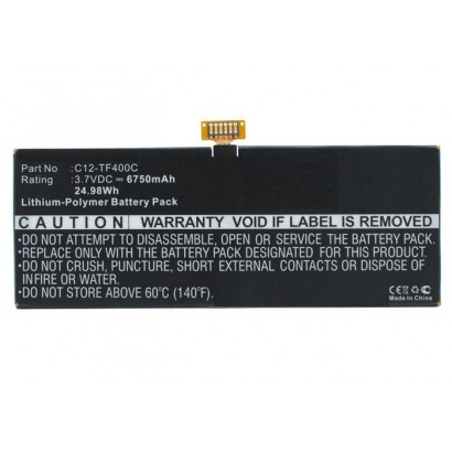 TABX-BAT-AUM400SL TABX-BAT-AUM400SL CoreParts Battery for Asus Mobile 24.98Wh Li-ion 3.7V 6750mAh, for TF303CL, TF303CL 1D, T...