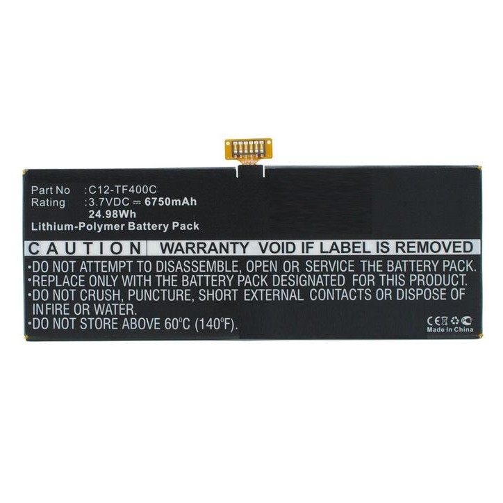 TABX-BAT-AUM400SL CoreParts Battery for Asus Mobile 24.98Wh Li-ion 3.7V 6750mAh, for TF303CL, TF303CL 1D, TF303CL 1G, TF502T 1B,
