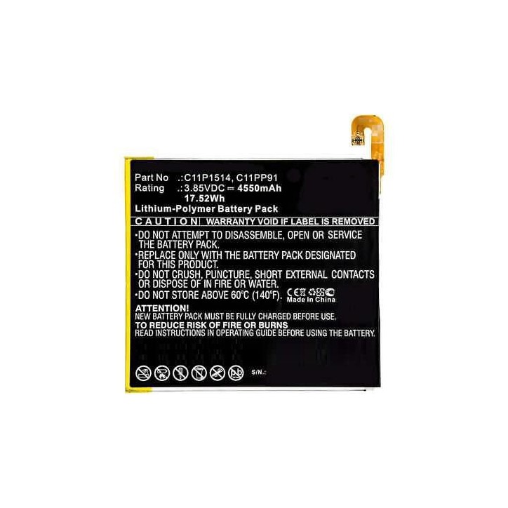 TABX-BAT-AUZ581SL CoreParts Battery for Asus Mobile 17.29Wh Li-ion 3.8V 4550mAh, for P008, Z581KL, ZenPad 3 8.0, Zenpad Z8, ZenP