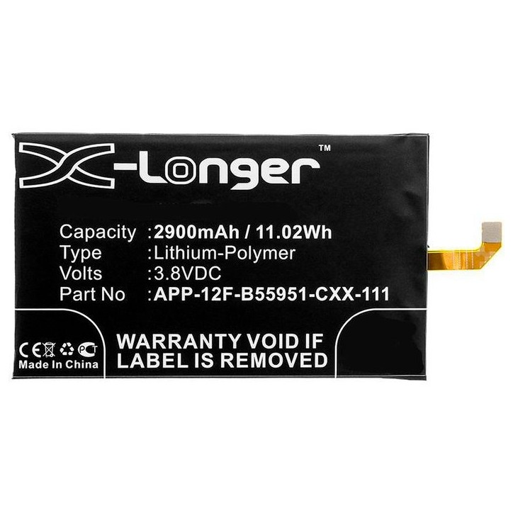 MBXMP-BA318 CoreParts Mobile Battery for CAT 11.02Wh Li-Pol 3.8V 2900mAh Black for CAT Mobile, SmartPhone S30 APP-12F-B55951-CXX