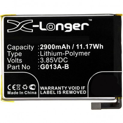 MBXMP-BA599 MBXMP-BA599 CoreParts Mobile Battery for Google 11.17Wh Li-Pol 3.85V 2900mAh Black for Google Mobile, SmartPhone ...