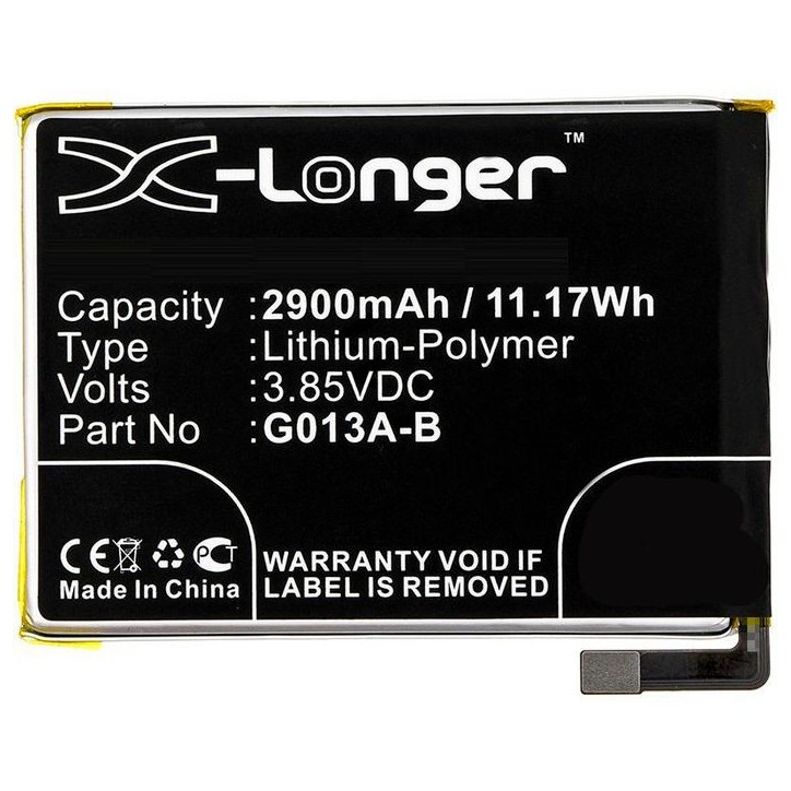 MBXMP-BA599 CoreParts Mobile Battery for Google 11.17Wh Li-Pol 3.85V 2900mAh Black for Google Mobile, SmartPhone G013A, G013B, P